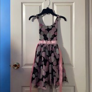 Pink and black justice dress